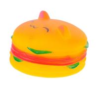 SUPVOX Realistic Hamburger Squeaky Dog Toy Interactive Chewing Toy for Puppies Teeth Cleaning Engaging Playtime Fake Food Model Vinyl Material