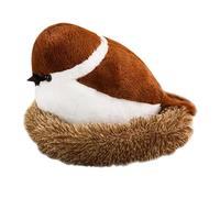 SUPVOX Realistic Lifelike Plush Sparrow Mini Animal Bird Soft Toy Home Decoration Easy to Place Compact Size
