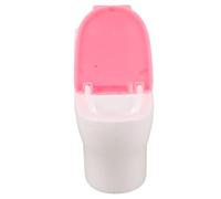 SUPVOX Realistic Miniature Dollhouse Toilet with Paper Holder Safe Plastic Bathroom Accessory for Pretend Play Creative Dollhouse Furniture gift for for for for for for