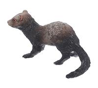 SUPVOX Realistic Plastic Ferret Figurine Model Wildlife Animal for Cognitive Learning Portable Educational Decor for Birthday Christmas and Home Display