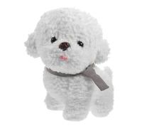SUPVOX Realistic Plush Dog Soft Household Stuffed Animal for Cute Bichon Frise Dog Doll with Vivid Details and Comfortable Decorative Plush