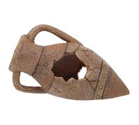 SUPVOX Realistic Reptile Cave Hideout Ornament Compact Snake Decor Safe Enclosure Retreat for Bearded Dragons Tortoises and Small Reptiles with Natural Design for Tank Landscaping