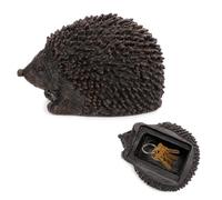 SUPVOX Realistic Resin Hedgehog Key Hider - Weatherproof Outdoor Garden Key Safe - Decorative Hidden Compartment for Spare, Cash & Valuables - Unique Yard Ornament & Gardener Gift