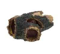 SUPVOX Realistic Resin Tree Stump Aquarium Decoration Hollow Driftwood Hideaway for Betta Fish Shrimp and Reptiles Non-toxic Reptile Cave Hideout for Gecko Snake Bearded Dragon Fish Tank