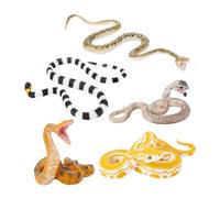 SUPVOX Realistic Snake Model Set Lifelike Boa Coral Snake Educational Toy for Boys and Girls for Halloween Decorations Learning Activities