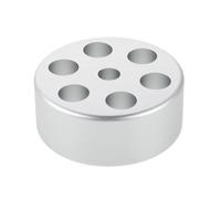 SUPVOX Record Clamp Stabilizer for Turntables, Silver Aluminium Alloy Vinyl Weight with Anti-vibration and Lightweight Features, for Home Use and Djs to Enhance Playback Stability