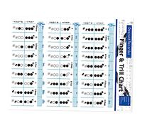 SUPVOX Recorder Fingering Chart for Flute Chord Practice Soprano Design for School Music Classes and Beginner Clarinet Learning