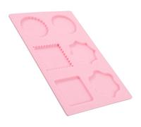 SUPVOX Rectangular Camellia Red Silicone Wax Seal Pad Small Reusable Wax Seal Making Mat for Crafting and DIY Stamp Sealing at Home