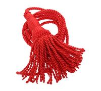 SUPVOX Red Braided Tassel Cord for Bugle Wind Instrument Handwoven Honor Rope Pendant for Musical Instruments 1 Pair