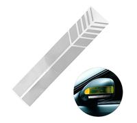SUPVOX Reflective Car Stickers Vinyl Decal Stripe for Rear View Mirror, 2pcs White Auto Car Decals for Vehicle Safety and Decoration
