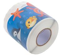 SUPVOX Removable Ocean Animal Blackboard Border Sticker Roll, Wave Pattern Decorative Trim for Classroom and Festival, Replaceable Arts Crafts Bulletin Board Edge