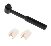 SUPVOX Replacement Record Player Needle with Brush for Vinyl Turntable Stylus Cleaning Aluminum Stylus for Phonograph Cartridge Easy Maintenance Enhances Audio Clarity and Longevity