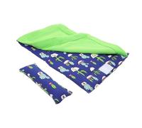 SUPVOX Reptile Sleeping Bag and Habitat Bed Set Pillow Blanket Cotton Material Blue and Green Reptile Sleeping Bed Suitable for Lizards Geckos and Small Pets