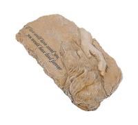 SUPVOX Resin Pet Memorial Grave Marker Stone Garden Tombstone Statue for Dogs and Cats Indoor Outdoor Tribute Figurine with Photo Attachment Lawn Decoration Healing Remembrance