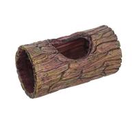 SUPVOX Resin Reptile Hideout with Suction Cup Lizard Shelter House and Bark Cave for Gecko Habitat Tank Accessories for Frog and Snake Terrariums