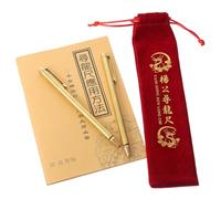 SUPVOX Retractable Brass Dowsing Rods Set 4pcs with Cloth Bag and Book, Pen Shaped Portable Energy and Treasure Seeking Divining Rods for Outdoor Metal Detecting and Geopathic Stress