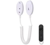 SUPVOX Retractable Remote Control Tether with Wall Mounted Holder Anti-Loss Security Cable Rope for Tv Remote Controls Ideal for Home Hotel School and Restaurant Use 11.61In Length