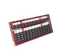 SUPVOX Retro Style Row Bead Wooden Abacus for Educational Math Counting Tool Practical Chinese Calculator for Students Learning and Office Use