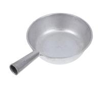 SUPVOX Retro Thickened Aluminum Water Ladle Short Handle Kitchen Scoop Multi-Functional Washing Pot Spoon for Home Use, Medium Size with Patterned Base Random Style