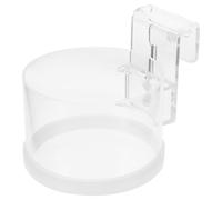 SUPVOX Reusable Acrylic Fish Feeding Ring with Hook Small Fish Feeder Circle for Aquarium Tank Aquarium Supplies