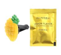 SUPVOX Reusable Car Air Freshener Pineapple Shaped Essential Oil Car Diffuser with Acrylic Material and Vent Clip for Fresh Fragrance and Removing Odour
