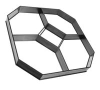 SUPVOX Reusable Plastic Path Paving Mould for DIY Backyard Landscaping, Black Walkway Maker Mold Suitable for Garden Yard with Easy-to-use Sturdy Design