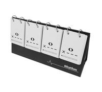 SUPVOX Rhythm Flashcards with Calendar for Beginners Music Theory Note Training Cards for Sightreading and Rhythm Skill Development Portable Practice Tool for Daily Music Education