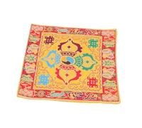SUPVOX Ritual Mat for Sound Bowl Dual-layer Pads Mandala Design Religious Cushion for Meditation Creative Singing Bowl Cushions for Buddhism Practice