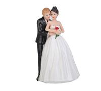 SUPVOX Romantic Bride Groom Hug Figurine Wedding Cake Topper Couple Decoration for Wedding Day for Celebrations and Personalised Decor Safe and Design