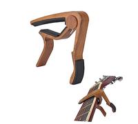 SUPVOX Rosewood Grain Acoustic Electric Guitar Capo Trigger Clamp Adjustable Key Clamp Suitable for Full Acoustic and Electric Guitars