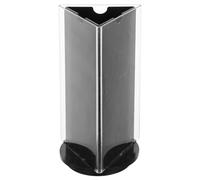 SUPVOX Rotating Plastic Menu Holder Stand 10x18.5cm Tabletop Display Sign for Restaurant and Hotel Advertising Universal Three-Side Flip Paper Marketing Sign Stand