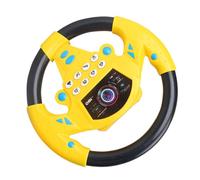 SUPVOX Rotating Steering Wheel for Car Seat Interactive Portable Driving Simulator for Boys and Travel Friendly Family Entertainment and Pretend Play
