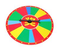 SUPVOX Round Prize Wheel Game Prop Lightweight Rotary Draw Wheel for Party Events and Teaching Activities Sturdy Wear-resistant Material Easy to Carry and Store