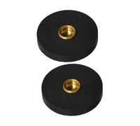 SUPVOX Rubber Cello Mats with Floor Protection Non-slip round Endpin Stoppers 2pcs Musical Instrument Accessories Black for Cellists