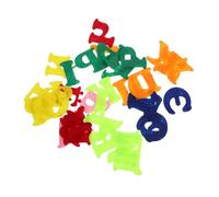SUPVOX Russian Alphabet Sticker Felt Non Woven Fabric Letters Sticker for Preschool and Kindergarten Classroom Wall Decoration