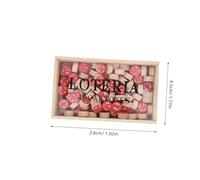 SUPVOX Russian Lotto Bingo Number Chess Game for Family Parties Portable Board with Enhances Number Recognition Logical Thinking and Teamwork Skills for Adults