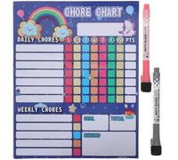 SUPVOX ’s Reward Chart Magnetic Behavior Chore Chart with Cartoon Design, Reusable Household Calendar for Boys, Convenient Fridge Organizer for Potty Training and Daily Routine