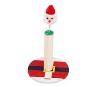 SUPVOX Santa Claus Cat Scratch Cat Christmas Scratching Posts Rope Kittens Scratcher Christmas Santa Claus Peekaboo Sisal