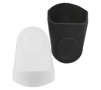 SUPVOX Sax Cover Protective Case 2pcs Rubber Saxophone Mouthpiece Caps with Smooth Surface, White M and Black M for Saxophone, Suitable for Teachers and Children
