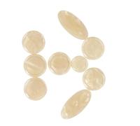 SUPVOX Saxophone Finger Buttons Perfectly Fit Corresponding Positions 9 Pcs Set Hand Polished White Mica Keys with 3 Different Sizes for Alto Tenor Soprano Saxophones for Musical: 1