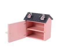 SUPVOX Scale Adorable Pink Villa for Mini House Decoration Smooth Finish DIY Gift Accessory for Dollhouse Enthusiasts