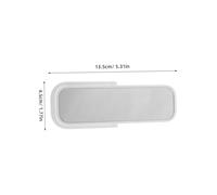 SUPVOX Scale Dollhouse Full Mirror Floor Standing Miniature Dressing Accessory for Bedroom Pretend Play Plastic Craft