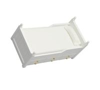 SUPVOX Scale Dollhouse White Design with Drawer for Imagination and Hands Play