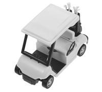 SUPVOX Scale Golf Cart Car Alloy Model with Pull Back Function Wear Resistant Miniature Die Cast Golf Cart for Interactive Play and Collection Decor