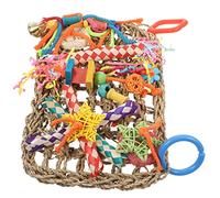 SUPVOX Seagrass Mat Bird Cage Decor Parrot Toys for Conures Bird Chewing Toy Foraging Mat