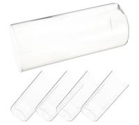 SUPVOX Set of 6 Cylinder Vases for Centerpieces Tall Glass Vase Rounded Corners High Borosilicate Glass Material Space-saving for Office and Balcony Décor