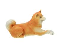Supvox Shiba Inu Ornament Puppy Model Ornament Simulated Dog Statue Animal Model Dog Decoration for Home Dog Statues Cartoon Dog Figure Dog Photo Decoration Plastic