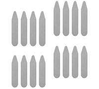SUPVOX Shirt Collar Stiffeners Rounded Shirt Collar Inserts 16pcs Stainless Steel Easy to Use for Men and Women for Working and Attending Important Events
