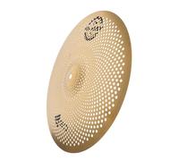 SUPVOX Silent Cymbals for Drumming Practice 14 Inch Low Volume Hi-hat Cymbals Made of Stainless Steel Alloy with Silent Design and Enhanced Sound Layers for Home and Public Spaces