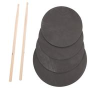SUPVOX Silent Drum Practice Pad Set with Mute Pads Includes Drumsticks and Mallets for Quiet Training Lightweight and Kit for Beginners and Professionals